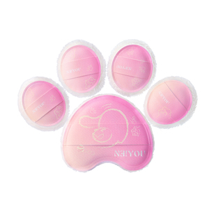 NEIYOU那柚植绒粉扑拇指粉饼散粉腮红定妆专用小号迷你拇指尖长绒