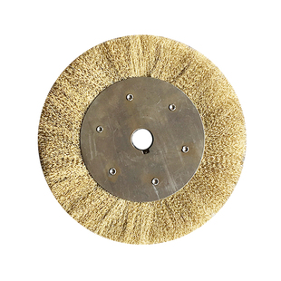 包邮平型钢丝轮磨光机钢丝刷打磨轮管道除锈工业用平形钢丝抛光轮