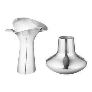 【新年礼物】Georg Jensen乔治杰生不锈钢花瓶Bloom套装组合摆件