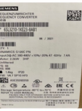 议价西门子6SL3210-1KE23-8AB1全新原装6SL32101KE238AB1 G120C称