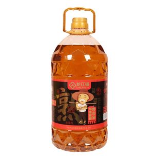 龙江福非转基因笨榨熟豆油5升*1桶装纯东北家用大豆油食用油