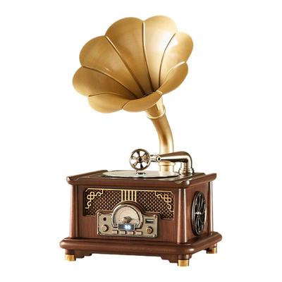 宋氏美学实木留声机CD音响摆件