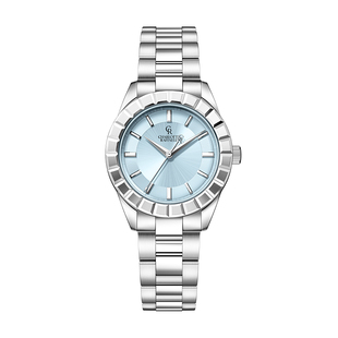 CR夏洛特 碎冰蓝女士手表女时尚小众钢带石英腕表生日礼物