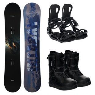 全能小黑板滑雪板单板三件套平花雪板女快穿固定器滑雪鞋套装入门