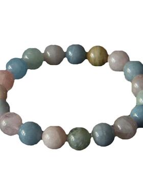 绿柱石甜美风多规格海蓝宝手链