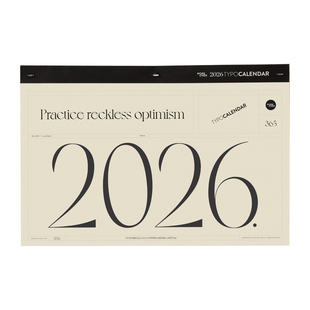 Moreover2026年大日历挂历手撕创意简约居家装饰365天全年月历