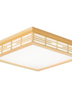 全光谱护眼日式吸顶灯卧室灯实木