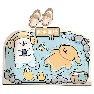 可爱小狗浴室地垫|超9000次加购