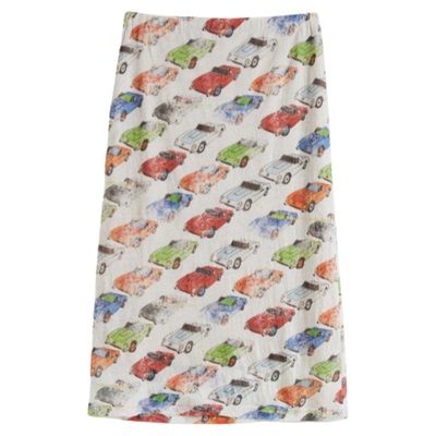 SHORTSENTENCE汽车印花半身裙