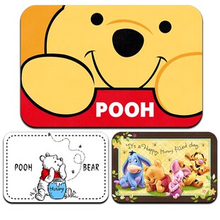 卫生间地垫防水防滑垫 小熊维尼浴室门洗漱台盥洗室软硅藻泥地垫