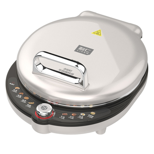 利仁小钢人不锈钢电饼铛0涂层家用双面热加可调节火力烙饼锅新款