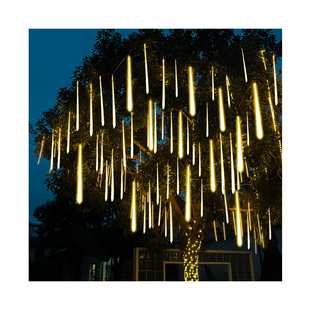 流星雨led灯七彩灯闪灯串灯满天星户外防水氛围装饰挂树灯景观灯