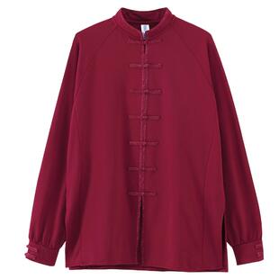 太极服女秋冬款2026新款加绒加厚太极拳练功服男表演八段锦太极服