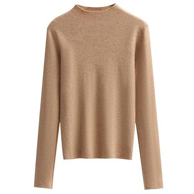 秋冬新款半高领毛衣女修身