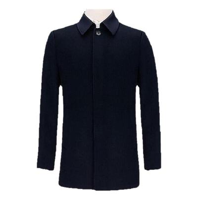 鼎铜短款羊毛羊绒秋冬商务大衣