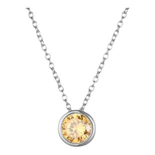 钛钢饰品项链不掉色诞生石生日简约带钻女ins锁骨链不锈钢蛇骨链