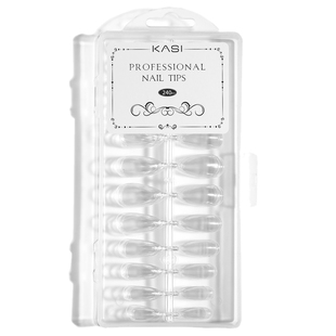 甲片美甲店专用轻薄磨砂透明假指甲延长短款中长款全半贴美甲贴片