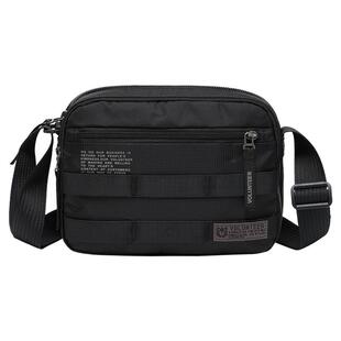 Volunteer新款斜挎包男士轻便休闲包牛津布包上班通勤便携单肩包