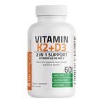 美国Bronson维生素D3K2镁胶囊5000IU成人活性维他命D3助钙吸收女