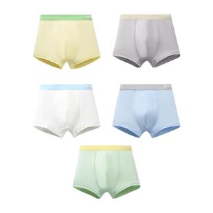 A类男童四角内裤无侧缝儿童夏薄款7A抗菌莱赛尔男孩大童平角内裤
