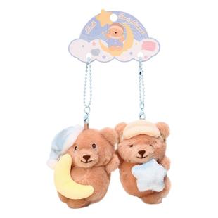 YUYI原创可爱贝拉小熊闺蜜双人一对对书包包挂件钥匙扣情侣玩偶女