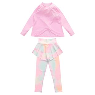 速干衣女童训练服套装长袖防晒新品透气专业羽毛球篮球跑步瑜伽服