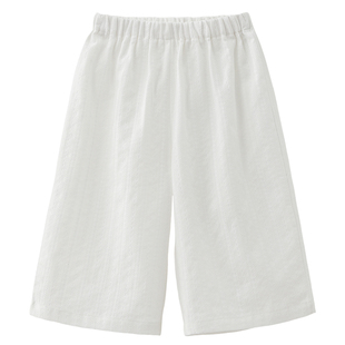 enhennbaby婴儿白色直筒裤2026春夏新款阔腿裤女童裤子男童休闲裤