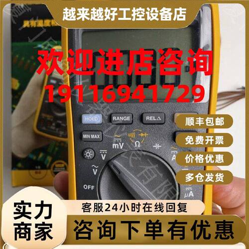 议价F17B MAX福禄克数字万用表Fluke17B MAX