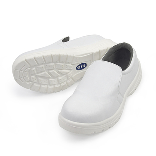 钢头防砸防静电安全鞋无尘鞋洁净鞋车间工作鞋食品厂男白色劳保鞋