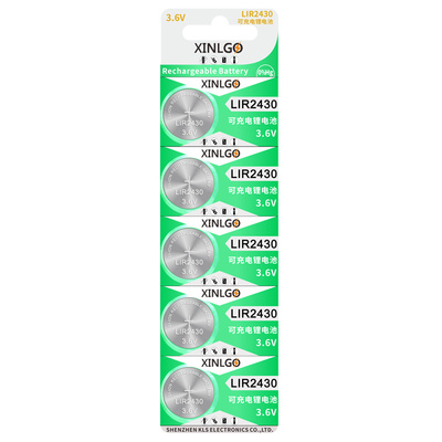 lir24303.6v充电纽扣代替锂电池