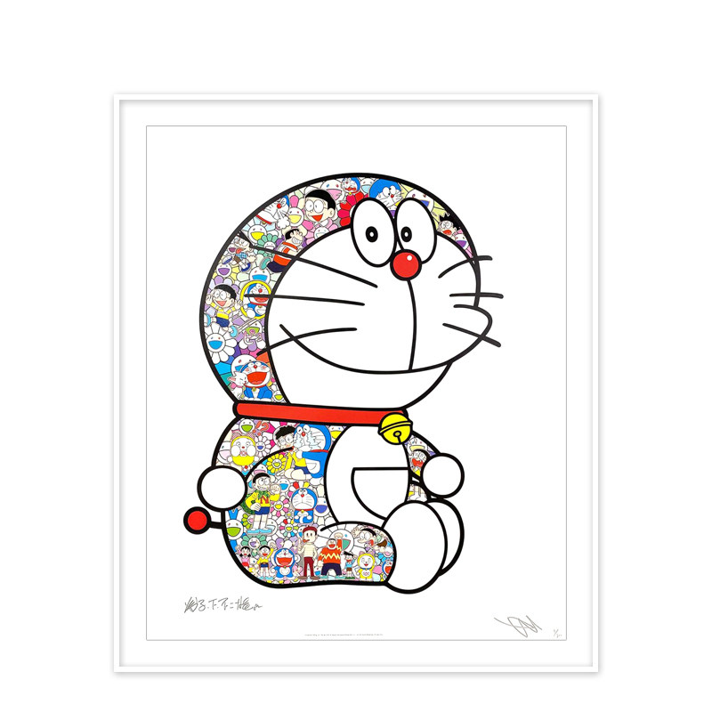 新款300村上隆签名胶印版画