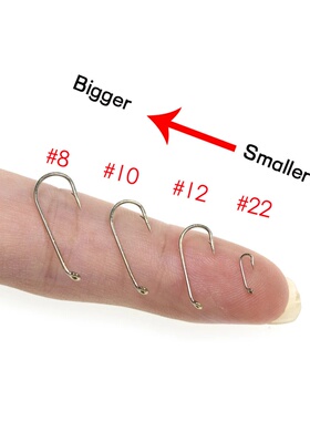 白鹭飞批发平打加强LF520裸钓钩钩蚊飞蝇干式标准爆连蚂蚁飞苍蝇