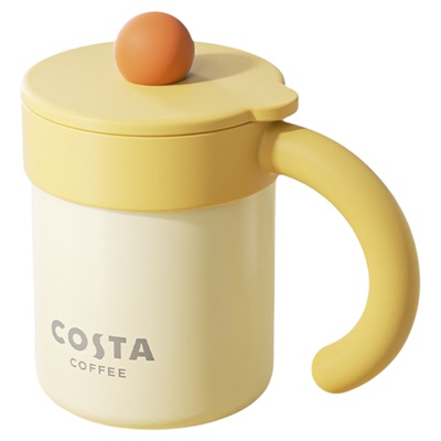 COSTA桌面保温杯女生把手马克杯