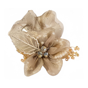 满天星欧根纱大肠发圈女头绳发绳盘发头花头饰优雅时尚简约丸子头