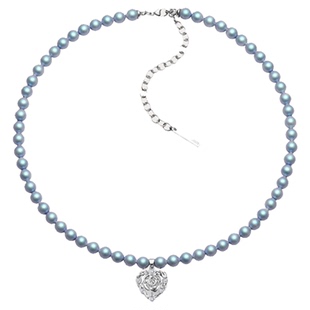 XTASTE USELESSOBJECTS 玫瑰爱心珍珠项链原创低奢锁骨链高级时尚