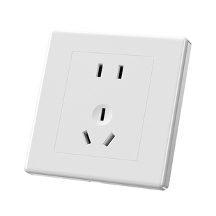 国际电工工程款家用暗装开关面板86型单双控一开五孔16A电源插座