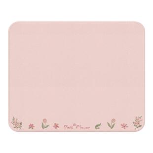 粉色鼠标垫女生小众花朵高颜值工位桌垫轻奢高级感办公室鼠标垫子