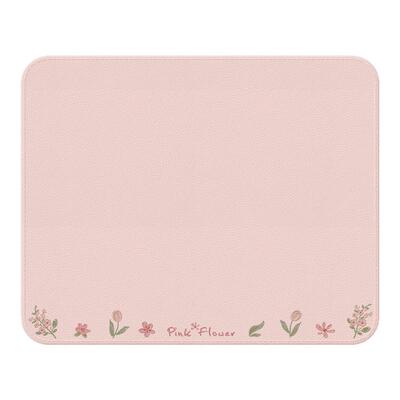 桔子猫女生粉色花朵轻奢鼠标垫