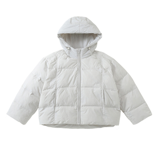 女童连帽泡芙羽绒棉服冬季2026新款女孩加棉加厚面包服外套棉衣冬