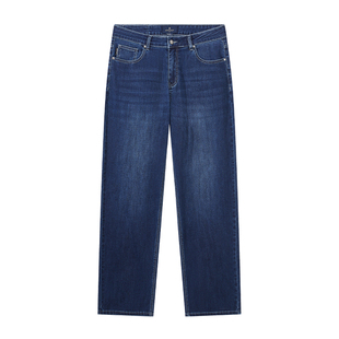 【棉混纺】梦特娇26春夏新品男士牛仔裤休闲宽松直筒高弹力长裤子