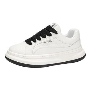 欧洲站男鞋2025秋季新款潮牌高级感运动休闲小白板鞋增高百搭潮鞋