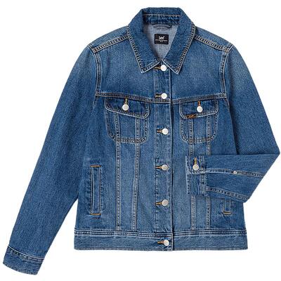 Lee标准版中蓝色女牛仔夹克