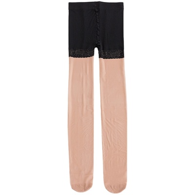 梦韵菠萝任意剪薄款二合一防狼袜