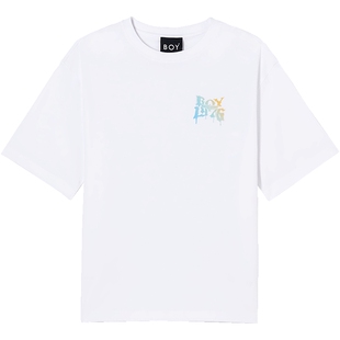 BOYLONDON春夏男女同款短袖炫彩三鹰标印花潮牌T恤N01066