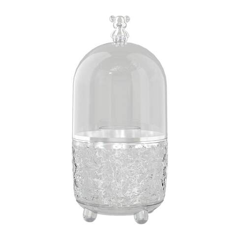 轻奢化妆刷收纳筒可旋转防尘圆形有盖卧室桌面上分隔收纳盒置物架