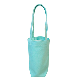 简约糖果水杯手提袋帆布便携饮料袋布兜手摇杯环保杯套可定制logo