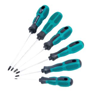 手柄螺丝刀 起子 防滑塑胶手柄一字十字螺丝批 带磁性