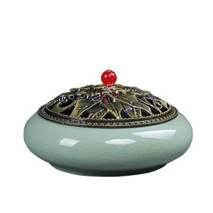 大号蚊香炉檀香炉盘香炉陶瓷香炉大蚊香炉家用香薰炉塔香香炉熏香