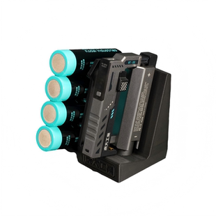 虎大工业-原创设计3D打印收纳架哑光PLA打印BT22底座21700电池DIY桌面展示架置物架高精度拓竹3D打印定制配件