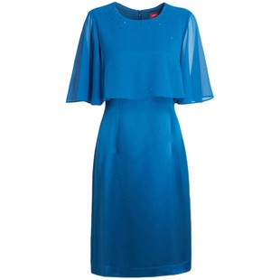 商场同款皮尔卡丹女装夏季新款端正优雅时尚礼服连衣裙